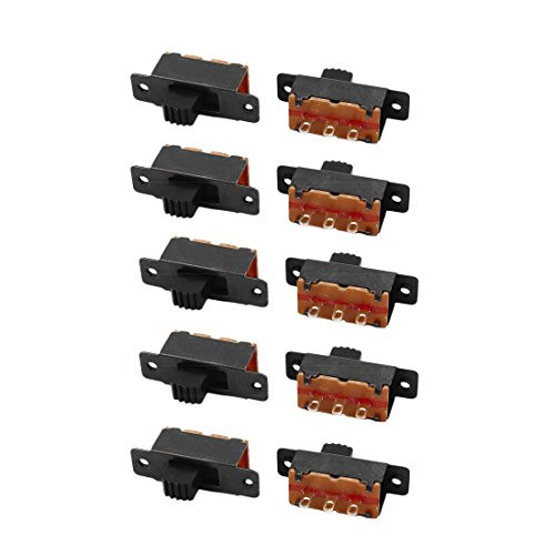 uxcell 10Pcs 2 Position 3P SPDT Micro Miniature PCB Slide Switch Latching Toggle Switch Pack of 10