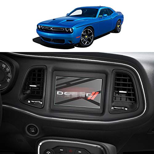 Screen Protector Foils for 2015-2020 Dodge Challenger Uconnect Navigation Display Tempered Glass 9H Hardness HD Clear LCD GPS Touch Screen Protective Film 15-20 7In