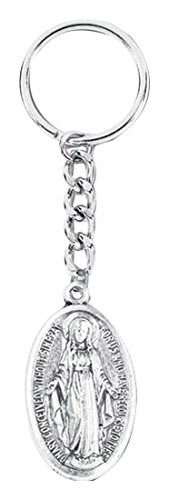 WJ Hirten 1418-01 Miraculous Medal Key Ring