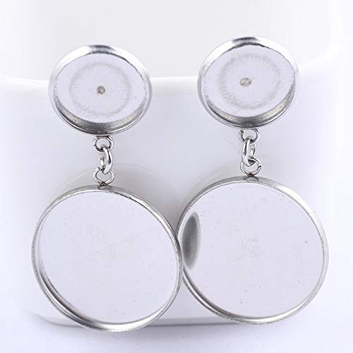20pcs Stud Earring Setting Trays 12mm 20mm Cabochon Base DIY Earrings Bezel Blanks for Jeweelry Making 20pcs Stud Earring Setting Trays 12mm 20mm Cabochon Base DIY Earrings Bezel Blanks for Jeweelry Making