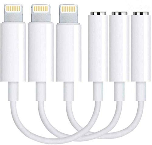 3 Pack for iPhone 3_5mm Headphones Adapter Apple MFi Certified Lightning to 3_5 mm Headphone Jack Adapter Aux Cable Converter Accessories Compatible with iPhone 1211XSXRX87iPad Support All iOS 3 Pack for iPhone 3_5mm Headphones Adapter Apple MFi Certified Lightning to 3_5 mm Headphone Jack Adapter Aux Cable Converter Accessories Compatible with iPhone 1211XSXRX87iPad Support All iOS