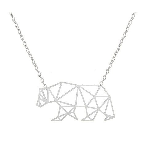 NOUMANDA Cute Polar Bear Pendant Necklace Delicate Bear Nature Animal Elements Fashion Jewelry Gifts Silver NOUMANDA Cute Polar Bear Pendant Necklace Delicate Bear Nature Animal Elements Fashion Jewelry Gifts Silver