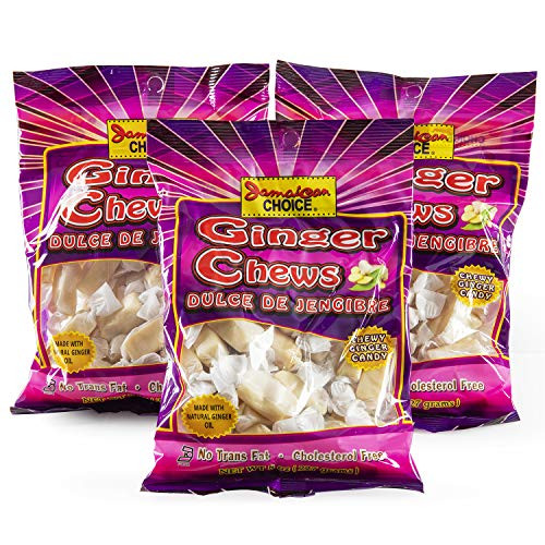 Jamaican Choice Kosher Ginger Chews 8oz Each 3-Pack  1_5lb