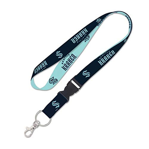 WinCraft NHL Seattle Kraken Lanyard Buckle Team Colors One Size 20215320 WinCraft NHL Seattle Kraken Lanyard Buckle Team Colors One Size 20215320
