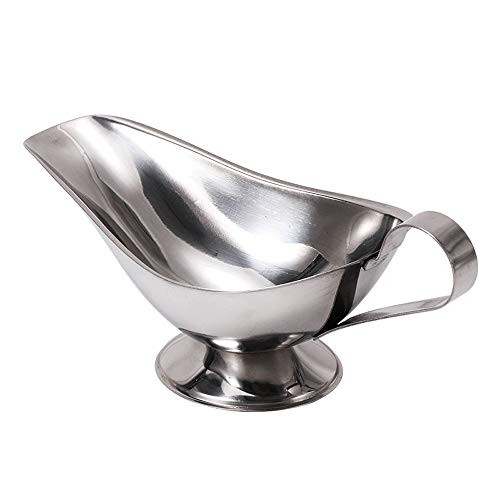 Mayplus Stainless Steel Gravy Boat Gravy Sauce Juice Bucket Dish Gravy Sauce Roasting Sauce Dish Seasoning Dishes Dipping Bowl5 oz