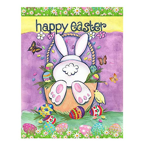Wamika Happy Easter Eggs Bunny Tail Spring Birds Butterfly Double Sided Garden Yard Flag 12 x 18 Cute Rabbit Easter Eggs Basket Decorative Garden Flag Banner for Outdoor Home Decor Party Wamika Happy Easter Eggs Bunny Tail Spring Birds Butterfly Double Sided Garden Yard Flag 12 x 18 Cute Rabbit Easter Eggs Basket Decorative Garden Flag Banner for Outdoor Home Decor Party