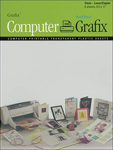 Grafix Clear Lasercopier Film 8-12-inch By 11-inch 6-pack