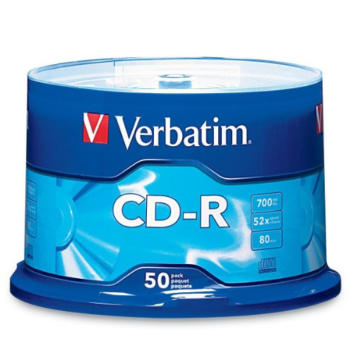 Verbatim 94691 CD-R 700MB 80 Minute 52x Recordable Disc - 50 Pack