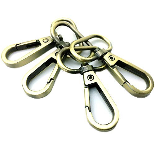 YIXI-SBest 15 Pcs 1 Inside Diameter Oval Ring Lobster Clasp Claw Swivel for Strap Push Gate Lobster Clasps Hooks Swivel Snap Fashion Clips 1 inch Bronze