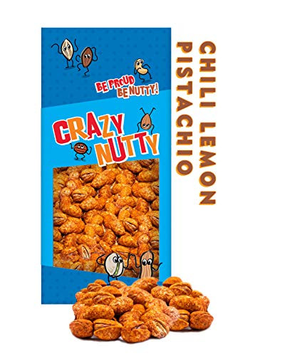 Crazy Nuttys Californian Chili Lemon Pistachios - 1 Pound Bag - Farm Fresh