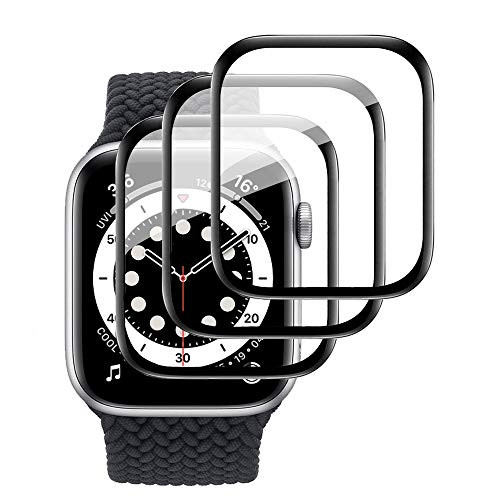 HERK?3 Pack? Screen Protector for Apple Watch 40mm Series 6SE54 HD Full Coverage Flexible TPU Screen Protector Film Bubble-Free Anti-Scratch Compatible with iWatch Series 456SE 40mm