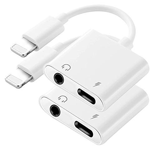Apple MFi Certified 2 Pack Headphone Jack Adapter for iPhone 2 in 1 Lightning to Charger Port 3_5mm Headphone Aux Audio Dongle Splitter Compatible with iPhone 1211XXrXs88Plus77 Plus Apple MFi Certified 2 Pack Headphone Jack Adapter for iPhone 2 in 1 Lightning to Charger Port 3_5mm Headphone Aux Audio Dongle Splitter Compatible with iPhone 1211XXrXs88Plus77 Plus