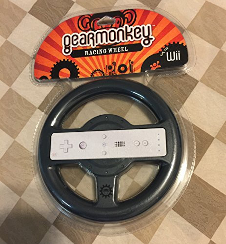 Gear Monkey Racing Wheel for Nintendo Wii - Black, Gearmonkey