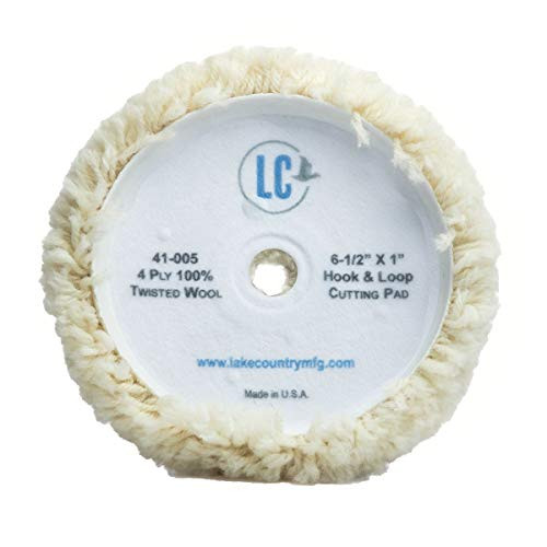 Lake Country 6-12 x 1 4 Ply 100 Twisted Wool Cutting Pad Lake Country 6-12 x 1 4 Ply 100 Twisted Wool Cutting Pad
