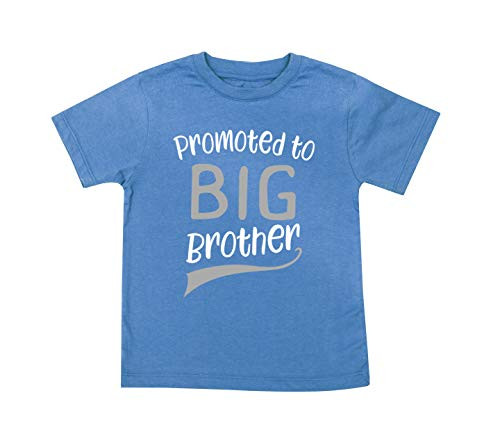 Promoted to Big Brother T-Shirt T Shirt for Soon to be Older Sibling Toddler Boys Tee Blue 5T Promoted to Big Brother T-Shirt T Shirt for Soon to be Older Sibling Toddler Boys Tee Blue 5T