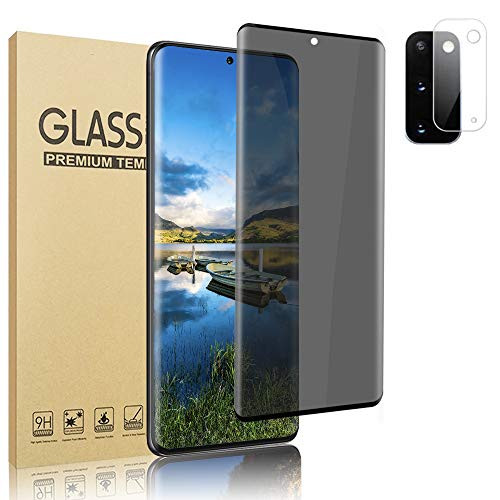 1  1 Lens Protector Galaxy S20 Privacy Screen Protector?for Samsung Galaxy S20  S20 5G 6_2 3D Full Coverage Shell Friendly 9H HardnessEasy Lnstall Screen Protector