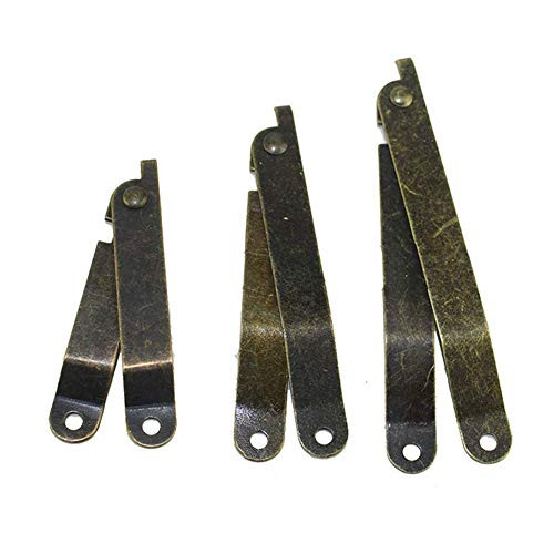 10 PCS Bronze Folding Lid Support Hinges for Lid Display Furniture Support Stay Hinge Cabinet Cupboard Box Lift Up Medium
