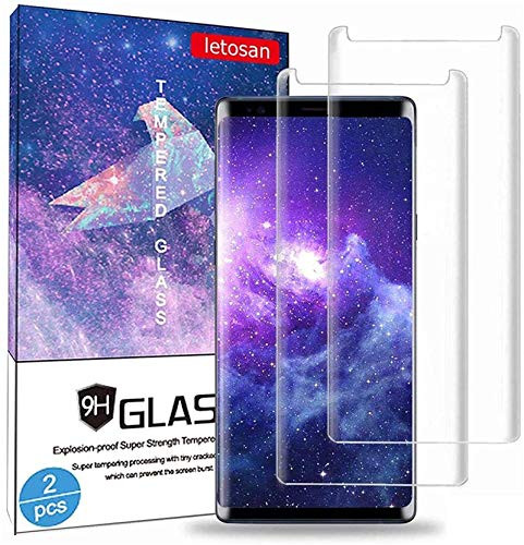 Galaxy Note 9 Screen Protector 2-Pack Tempered Glass Screen Protector Force Resistant up to 11 pounds Full Screen Coverage Case Friendly for Note 9 Released in 2018