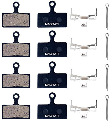 MAGITATI 4 Pairs Resin Bike Bicycle Disc Brake Pads for Shimano XT Br-M8000 M785 XTR M9000 M9020 M987 M988 M985 SLX M7000 M675 M666 Deore M615 RS785 R785 CX75 R515 Resin