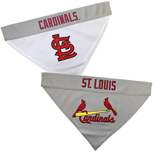 Pets First SLC-3217-S-M MLB Saint Louis Cardinals Reversible Pet Bandana SmallMedium MLB Team Color