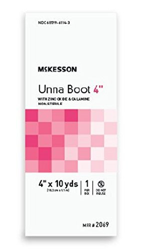 McKesson - Unna Boot McKesson 4 Inch X 10 Yard Cotton Zinc Oxide Calamine NonSterile - 1Box - McK