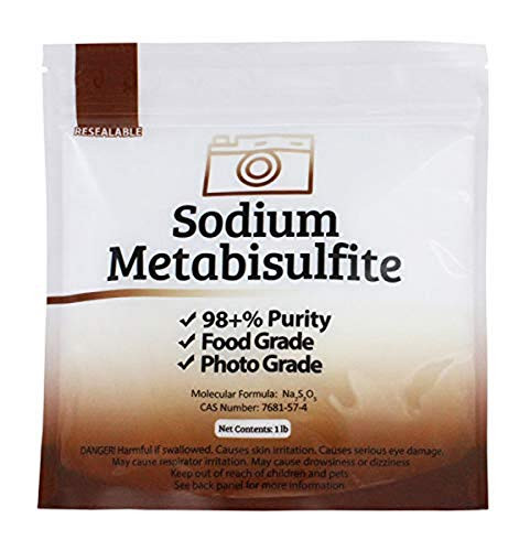 Duda Energy meta01 Sodium Metabisulfite Food GradePhoto Grade 98_6 Purity White Granular Solid Crystals 1 lb_