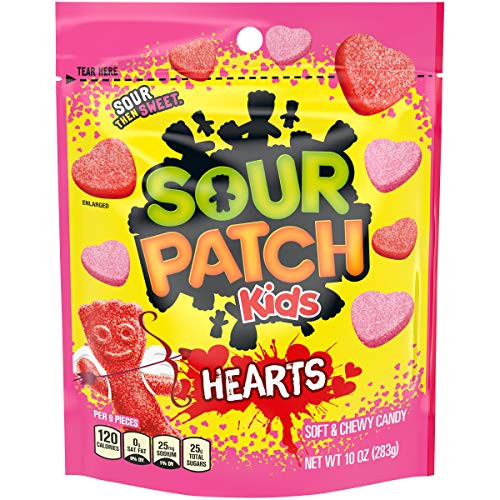SOUR PATCH KIDS Valentine Candy Hearts 10 oz
