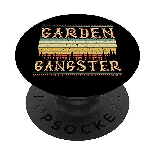 Garden Gangster Gardening Gift Landscaper Botanist PopSockets Grip and Stand for Phones and Tablets