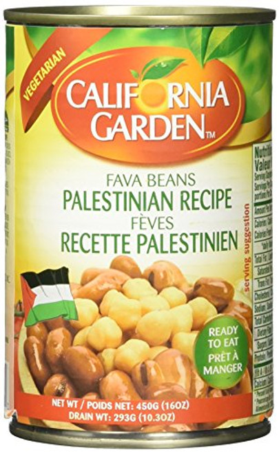 California Garden Fava Beans Palestinian Recipe 450g 4 cans