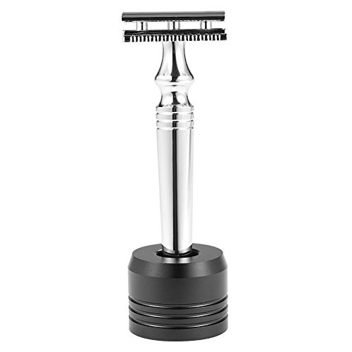 4 colors Razor Shaving StandsRazor Base StandMens Shaving Razor StandShaving Brush Stand Simple Metal Safety Razor and Brush Holder Stand Shaver Kit Organizer 4