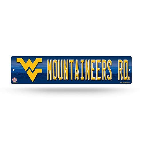 NCAA Rico Industries 16-Inch Plastic Street Sign Décor West Virginia Mountaineers NCAA Rico Industries 16-Inch Plastic Street Sign Décor West Virginia Mountaineers