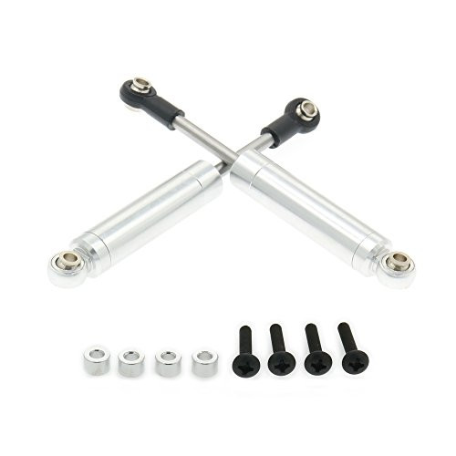 RCAWD 102mm Internal Spring Shock Absorber Damper 75004 Aluminum Alloy Compatible with Rc Car 110 Crawler Truck Upgraded Hop-Up Parts HPI HSP Losi Axial Tamiya 2PcsSilver RCAWD 102mm Internal Spring Shock Absorber Damper 75004 Aluminum Alloy Compatible with Rc Car 110 Crawler Truck Upgraded Hop-Up Parts HPI HSP Losi Axial Tamiya 2PcsSilver