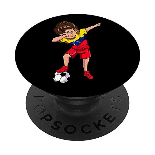 Dabbing Soccer Boy Chamito Venezuela Venezuelan Jersey PopSockets PopGrip Swappable Grip for Phones  and  Tablets