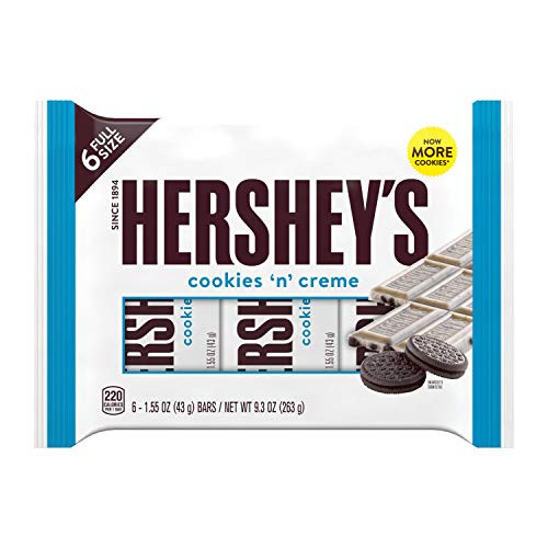 HERSHEYS Cookies n Creme Bars 6 Count 9_3 Ounce