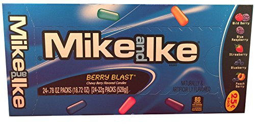 Mike and Ike Berry Blast 1 Box of 24 - _78oz Individual Packs