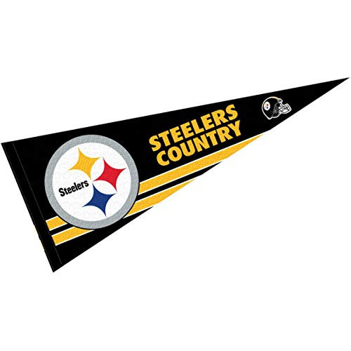 WinCraft Pittsburgh Steelers Country Pennant Banner Flag WinCraft Pittsburgh Steelers Country Pennant Banner Flag