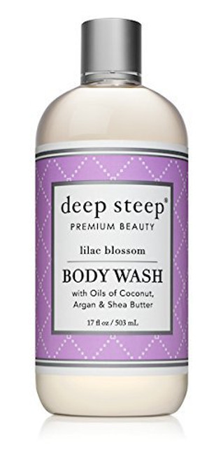 Deep Steep Argan Oil Body Wash Lilac Blossom 17 Ounce