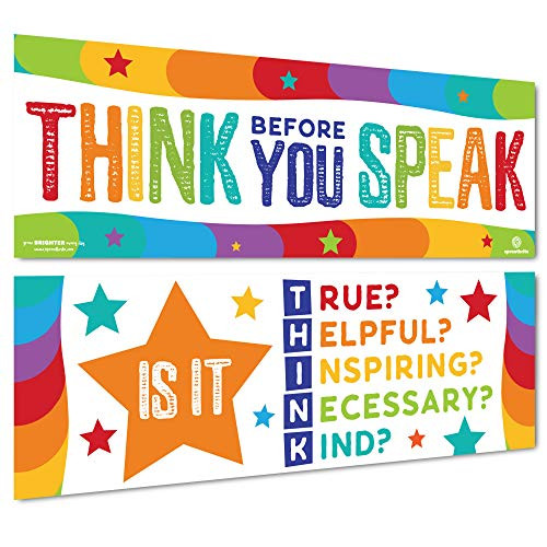 Sproutbrite Classroom Decorations - Banner and Poster for Teachers - Bulletin Board and Wall Decor for Pre School Elementary and Middle School