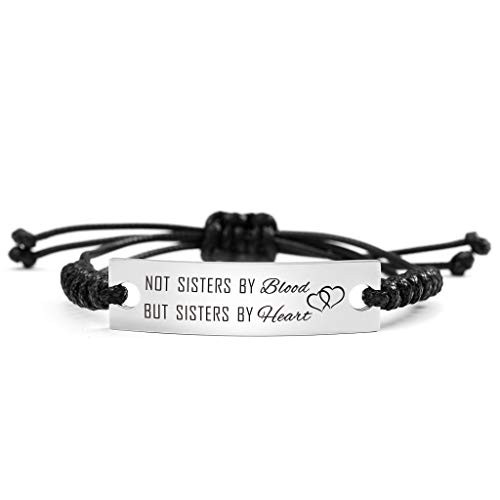 SOUSYOKYO Sister Bracelet for Women Not Sisters by Blood but Sisters by Heart Soul Sisters Gifts Friends Forever Gifts Best Friend Bracelet for Women Personalized Brithday Chistmas Jewelry SOUSYOKYO Sister Bracelet for Women Not Sisters by Blood but Sisters by Heart Soul Sisters Gifts Friends Forever Gifts Best Friend Bracelet for Women Personalized Brithday Chistmas Jewelry
