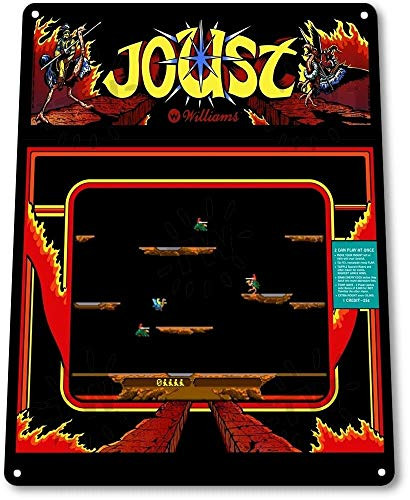 Wenyisign Joust Classic Bally Midway Arcade Marquee Game Room Wall Decor - 8X12 Tin Metal Sign