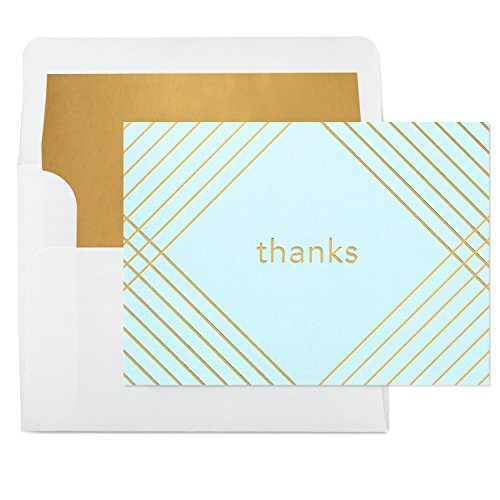Hallmark Thank You Cards Gold Diamond 10 Cards with Envelopes