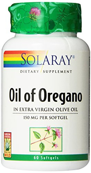Solaray Oil of Oregano Supplement 150 mg 60 Count