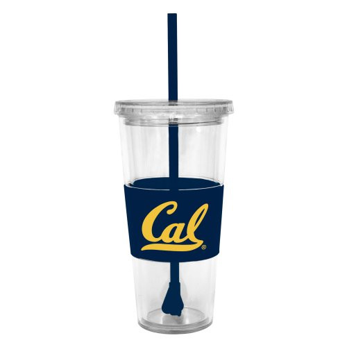 NCAA California Golden Bears Insulated Tumbler with Rubber Sleeve and Stir Straw, 22-ounce NCAA California Golden Bears Insulated Tumbler with Rubber Sleeve and Stir Straw, 22-ounce