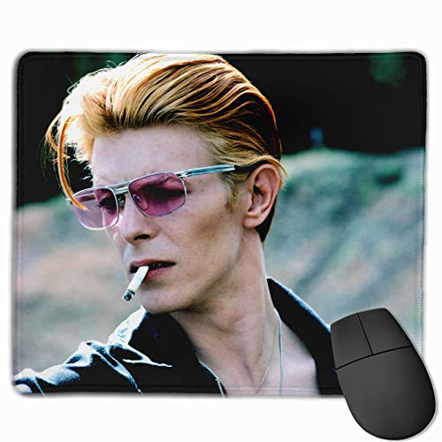 David Bowie Rock Musician Mouse Pad Non Slip Rubber Mouse Mat Rectangle for Computers Laptop 9_8 X 11_8 Inch