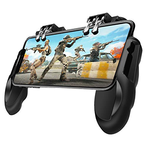 Novatronek Mobile Game Controller Gamepad with Cooling and Charging Function PUBG Game Joystick Mobile Game Trigger for 4_5-6_5 inch Android iOS Phone