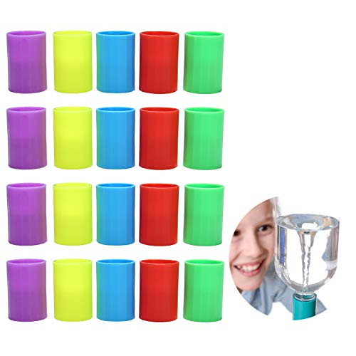 20 Pcs Tornado Bottle Connector Cyclone Tube Vortex Connector for Scientific Experiment Tornado in A Bottle 5 Colors