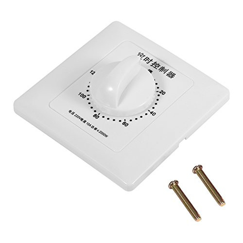 Acogedor 3060120 Minutes Heavy Duty Pump Timer Mechanical Timer Switch in-Wall Countdown Timer Switch for Control of Fans and Lights120 min