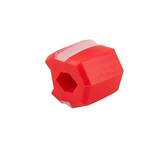 Jaw Exerciser Jawline Exerciser Jaw Face and Neck Exerciser - Define Your Jawline Slim and Tone Your Face Neck and Jaw Look Younger and Healthier Helps Reduce Stress and Cravings Red
