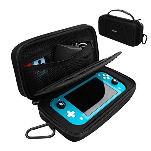 Carrying Case for Nintendo SwitchProtective Hard Shell Travel Storage Case Fits AC Adapter Charger and with 16 Games Cartridges for Switch Console