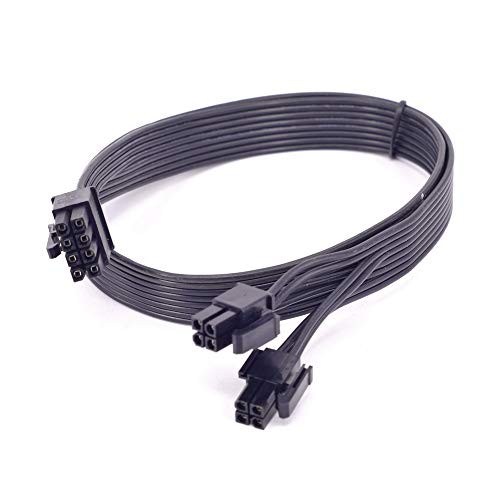 CPU 8 Pin Male to CPU 8 Pin 44 Detachable Male EPS-12V Motherboard Power Adapter Cable Compatible with Corsair Modular Power Supply